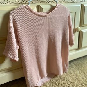 baby pink tee